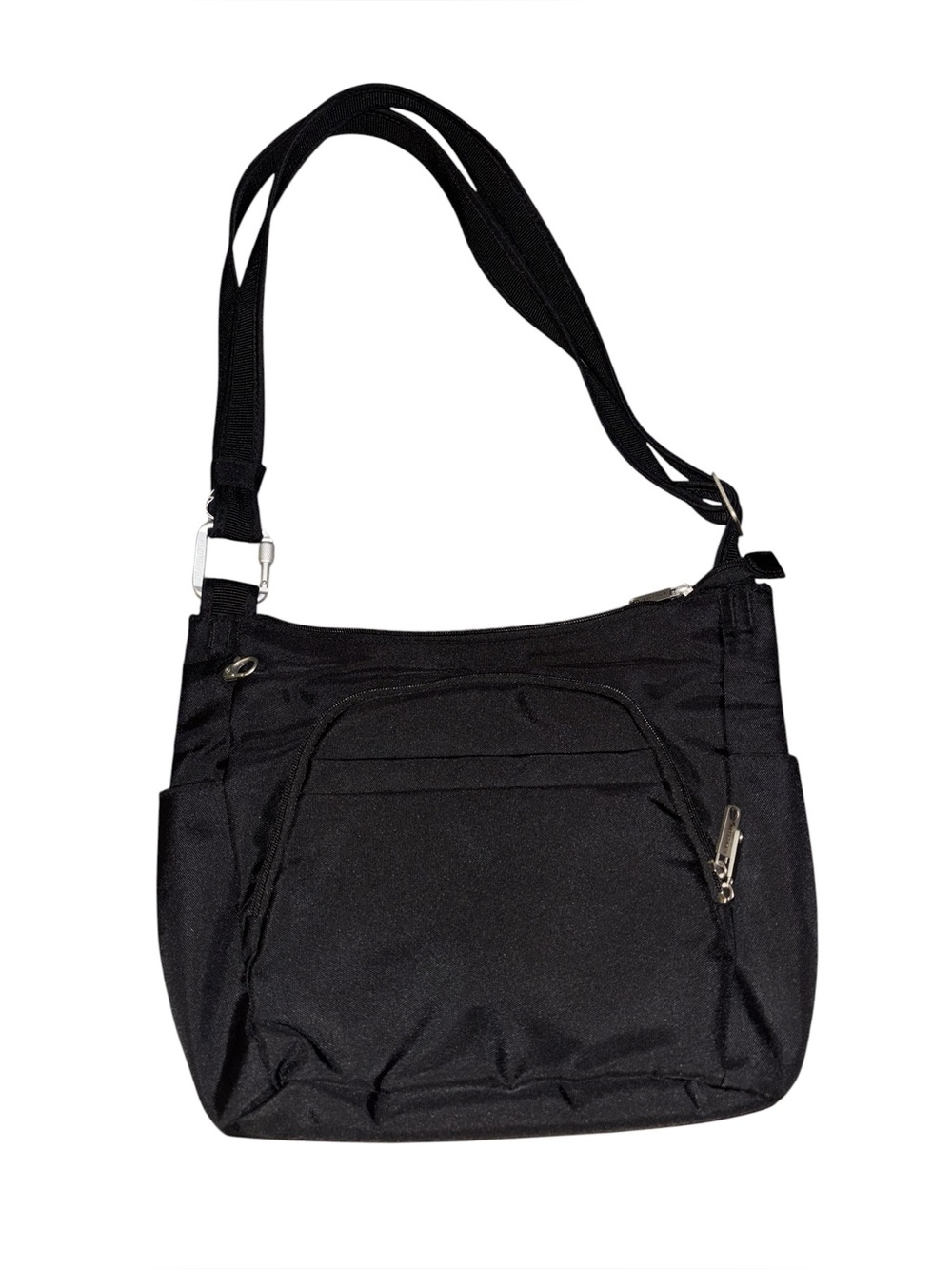 Travelon Anti-Theft Classic Crossbody Bucket Bag Black RFID Travel Purse
